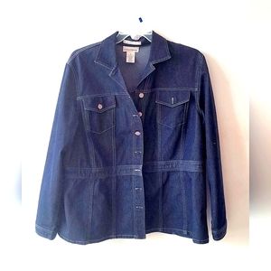 Evan-Picone Dark Denim Jacket